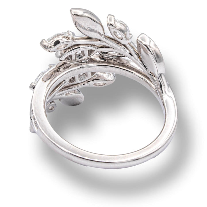 Tiffany & Co. Diamond Victoria Vine Bypass Ring in Platinum