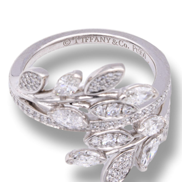 Tiffany & Co. Diamond Victoria Vine Bypass Ring in Platinum