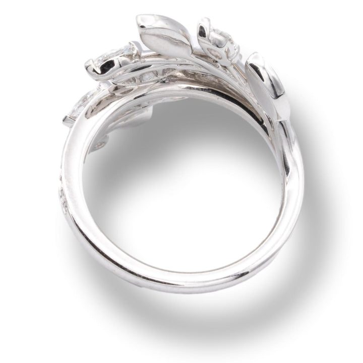 Tiffany & Co. Diamond Victoria Vine Bypass Ring in Platinum