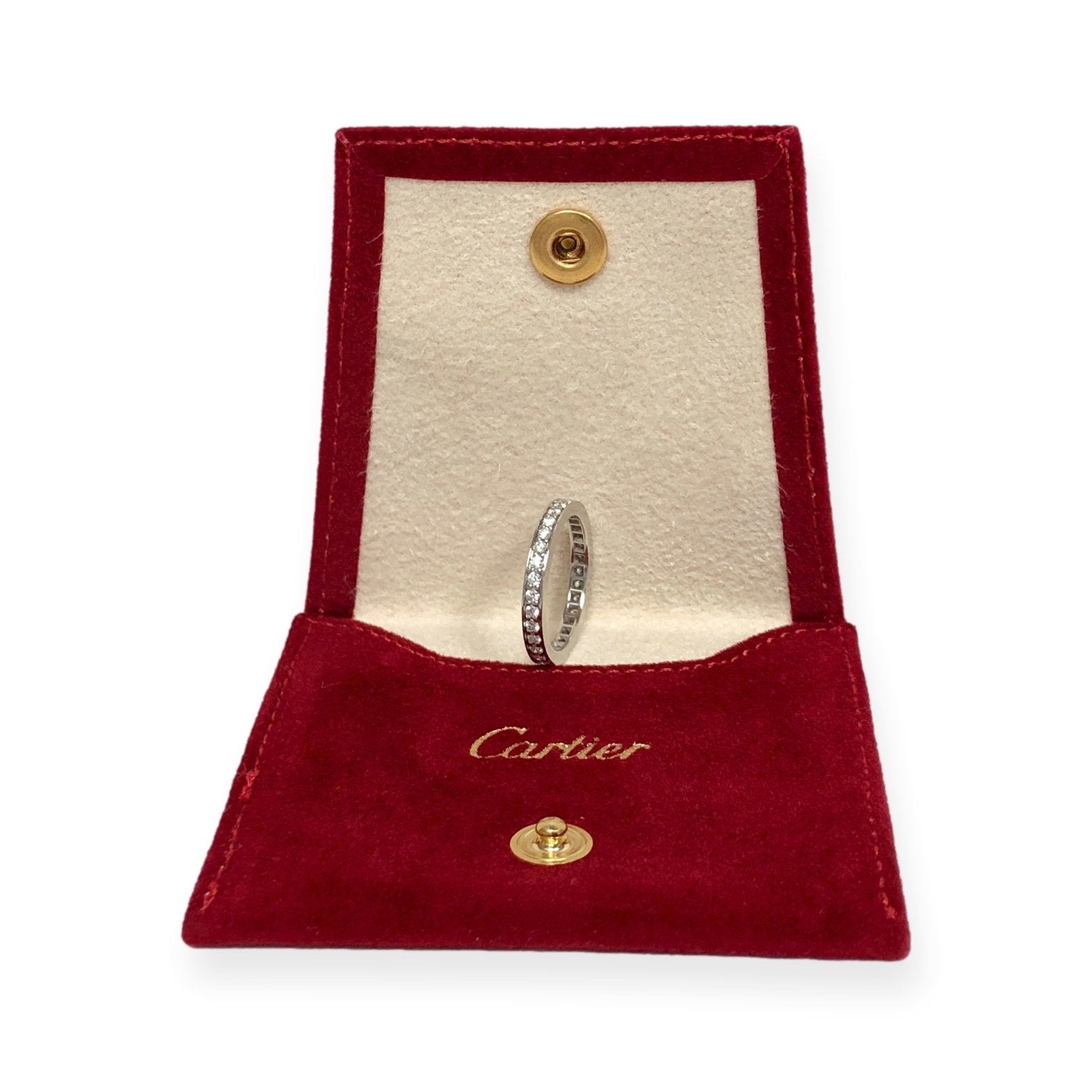 Order Cartier Ballerine Platinum Channel Set Diamond