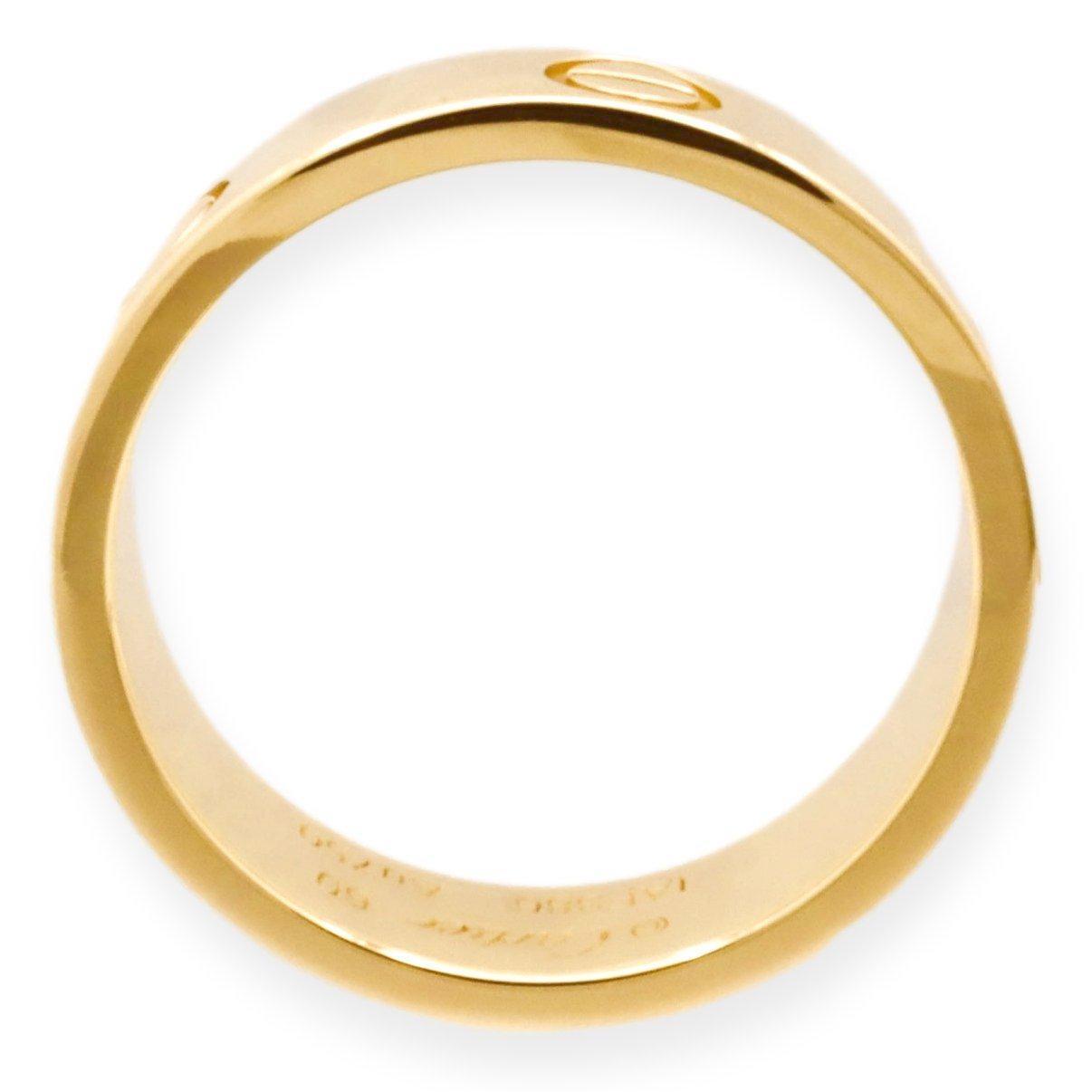 Cartier Love Ring in 18K Yellow Gold 5.5mm Size 60 US 9 The Diamond Oak