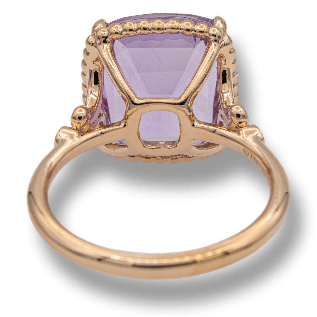 Tiffany & Co. Amethyst and Diamond Sparklers Cocktail Ring in 18K Rose Gold