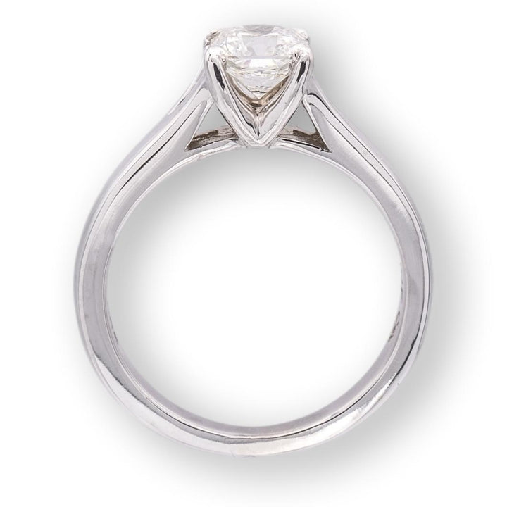 Hearts on Fire Platinum Dream Cut Diamond Engagement Ring 0.76 ct. H VS2 GIA