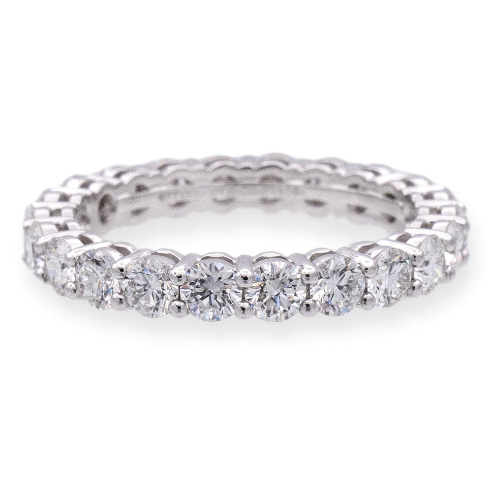 Tiffany & Co. Platinum Forever Full Circle Diamond 3mm Band Ring 1.80ct Size 6