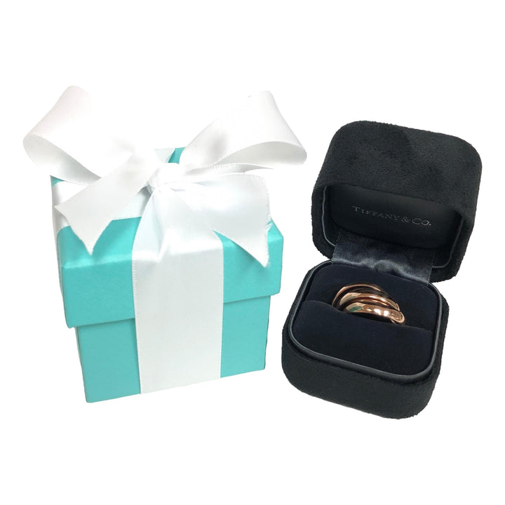 Tiffany & Co. 18K Rose Gold Paloma Picasso Melody 5 Band Ring Size 5