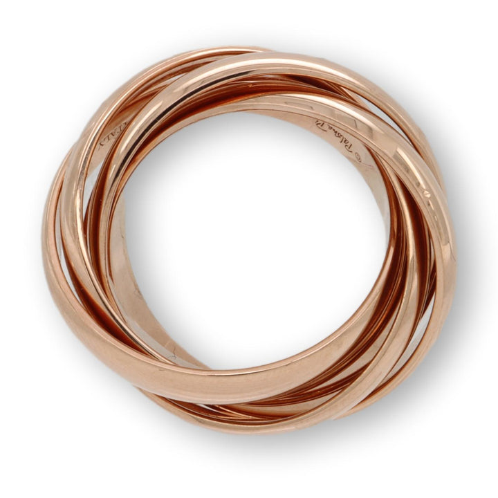 Tiffany & Co. 18K Rose Gold Paloma Picasso Melody 5 Band Ring Size 5