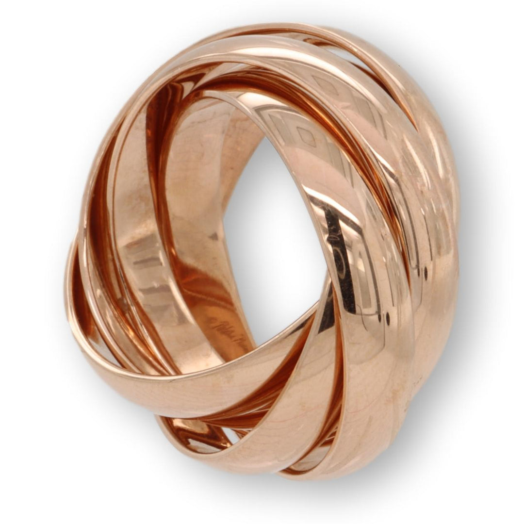 Tiffany & Co. 18K Rose Gold Paloma Picasso Melody 5 Band Ring Size 5