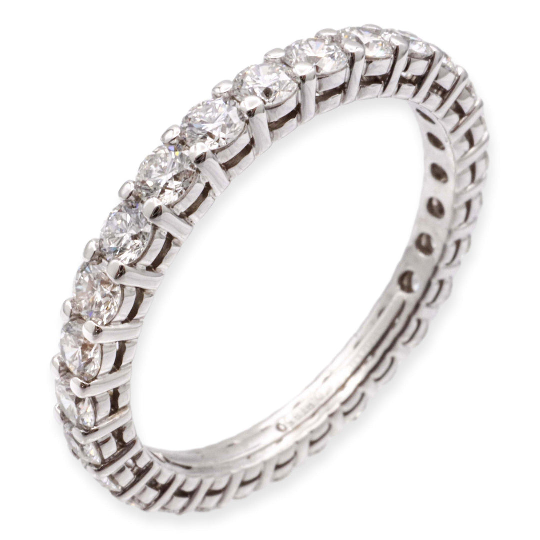 Tiffany & Co. Platinum Forever Full Circle Diamond Band Ring .85ct Size 5