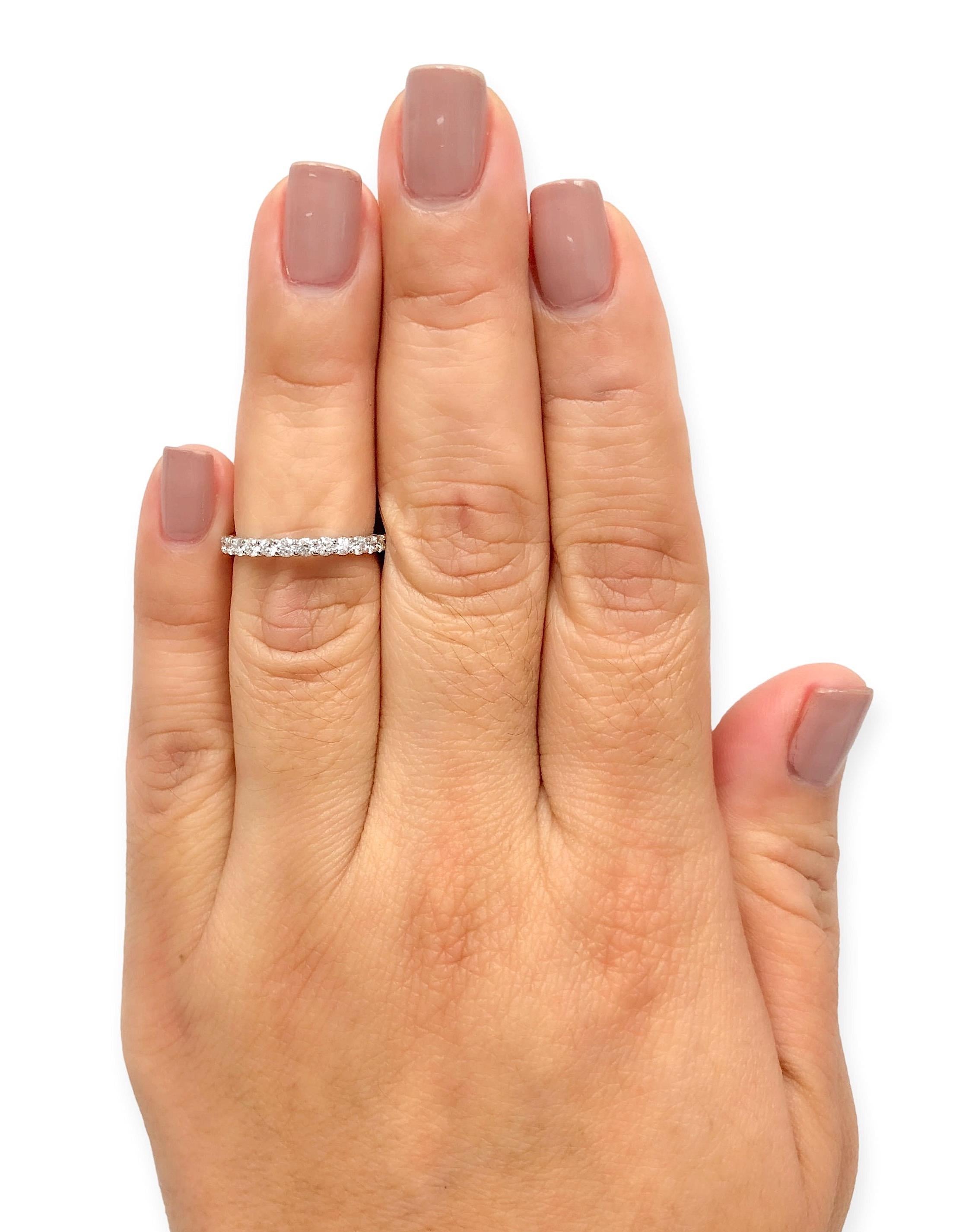 Tiffany Co. Platinum Forever Full Circle Diamond Band Ring .85ct Siz The Diamond Oak