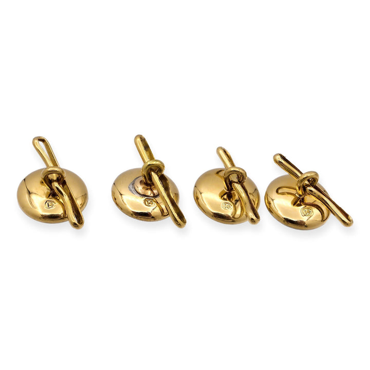 Carrington for Tiffany & Co. Platinum and 14K Gold Art Deco Cufflinks Circa 1920