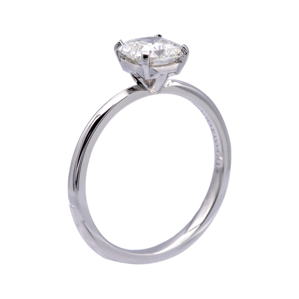 Tiffany & Co. Platinum True Cut Diamond Engagement Ring .78ct IVS2