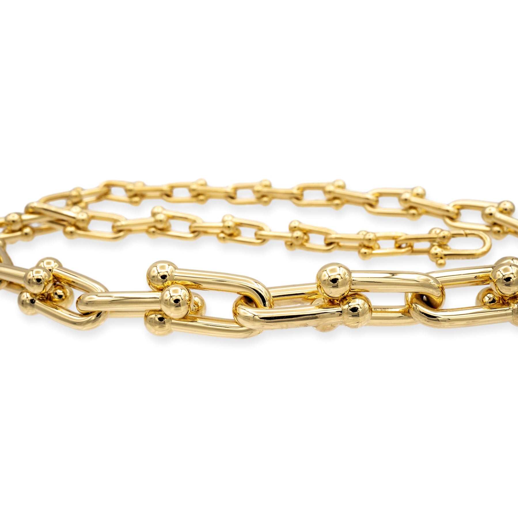Tiffany HardWear Elongated Link Pendant in Yellow Gold
