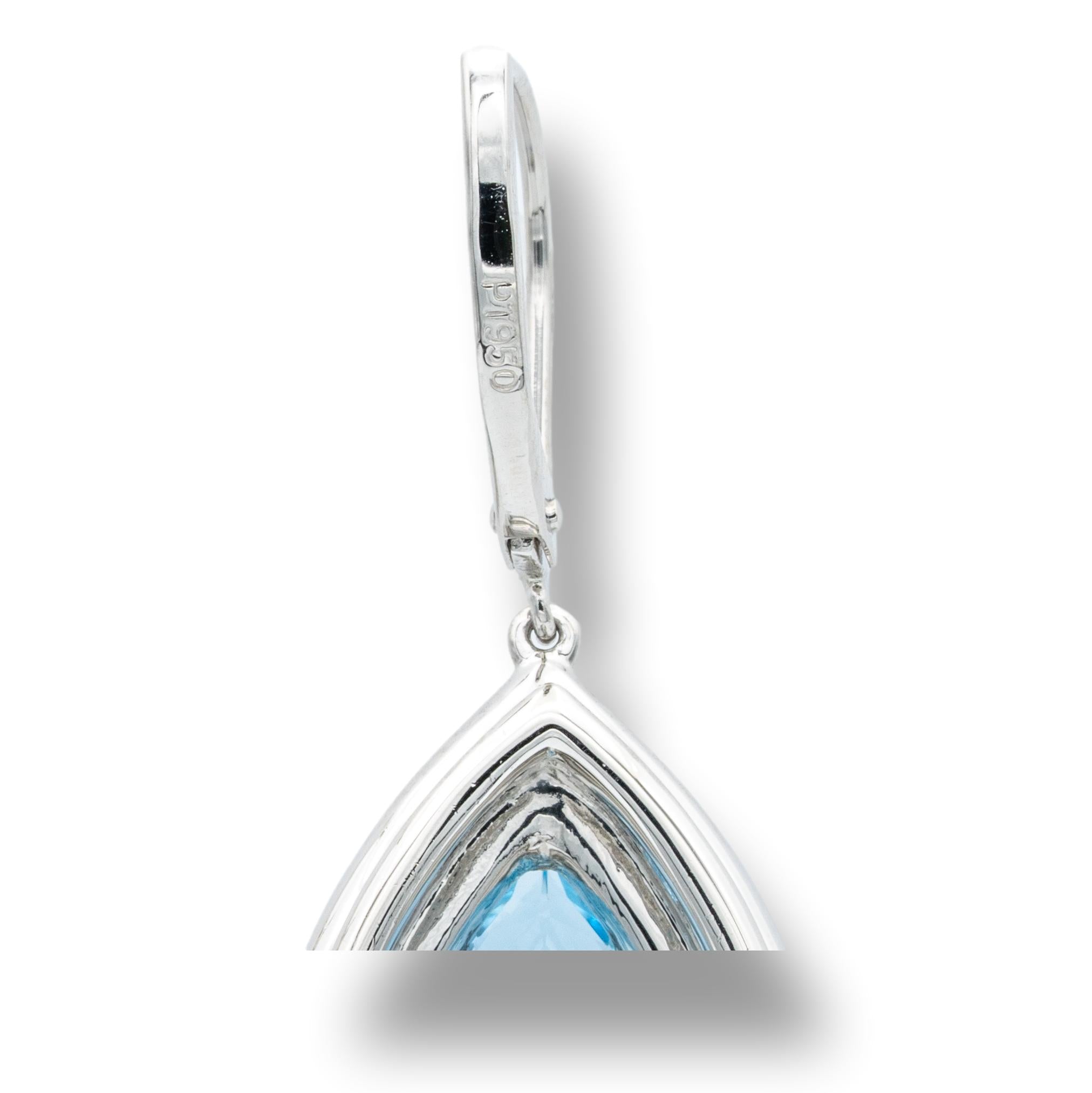 Tiffany & Co. Soleste 3 ct Aquamarine and Diamond Drop