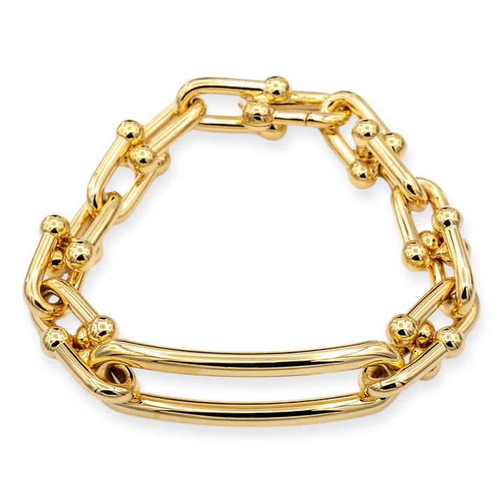 Tiffany & Co. 18K Yellow Gold Hardwear Link Bracelet Medium