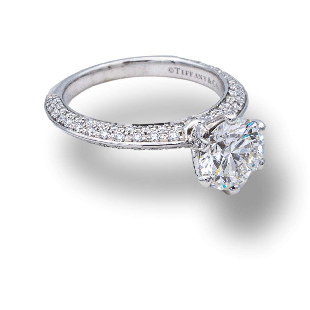 Tiffany pave diamond Clearance