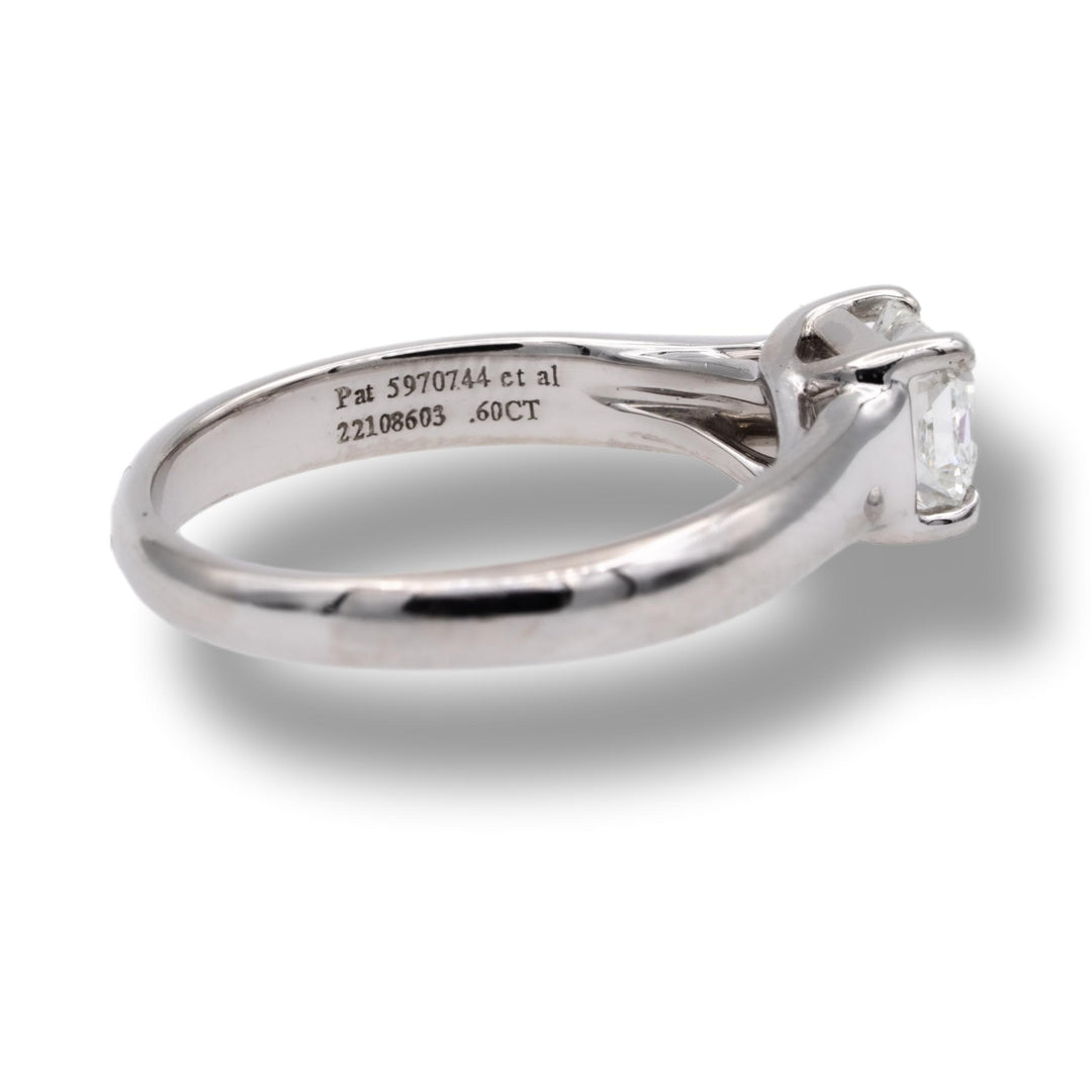 Tiffany & Co. Lucida Diamond Engagement Ring .60ct H VVS2 in Platinum