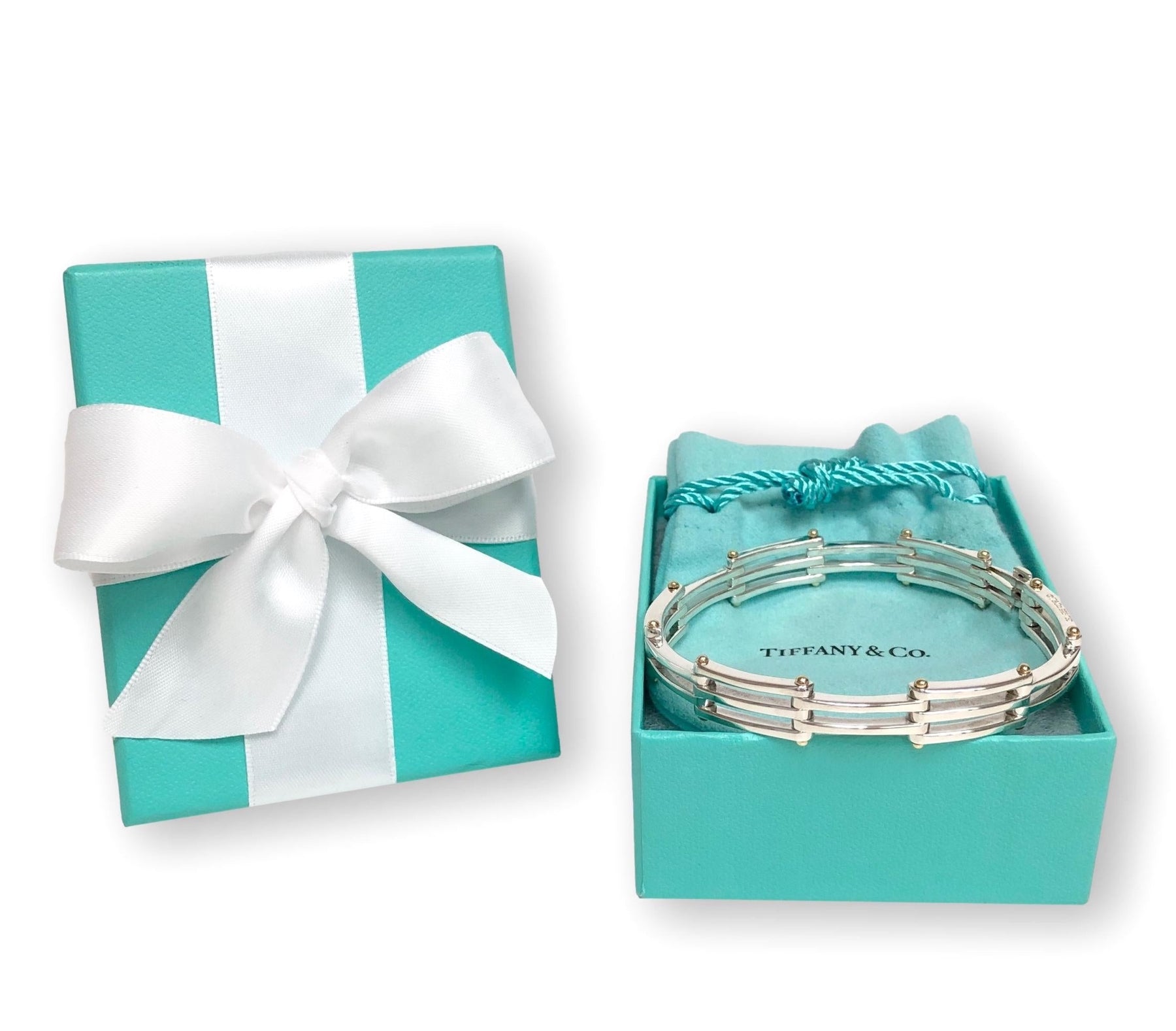 アクセサリー VINTAGE TIFFANY&Co.interlocking bracelet Tiffany & Co Silver Triple Rolling Interlocking Bracelet