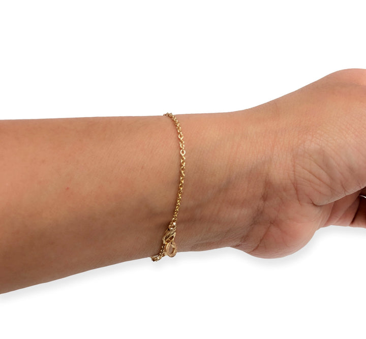 Bvlgari B-Zero Three Elements 18K Gold Link Bracelet 7.5" Long