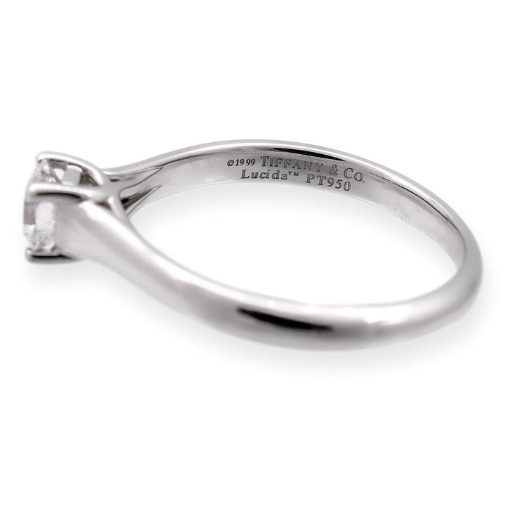 Tiffany & Co. Lucida Cut Diamond Engagement Ring .34 Ct E-F VVS